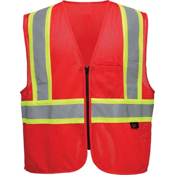 GSS Safety - Size L/XL Red Mesh General Purpose High Visibility Vest - All Tool & Supply