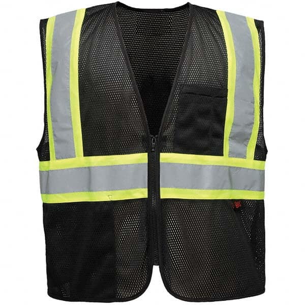 GSS Safety - Size 2X/3XL Black Mesh General Purpose High Visibility Vest - All Tool & Supply