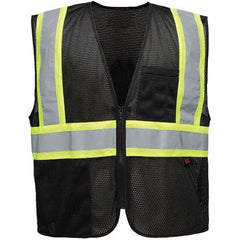 GSS Safety - Size S/M Black Mesh General Purpose High Visibility Vest - All Tool & Supply