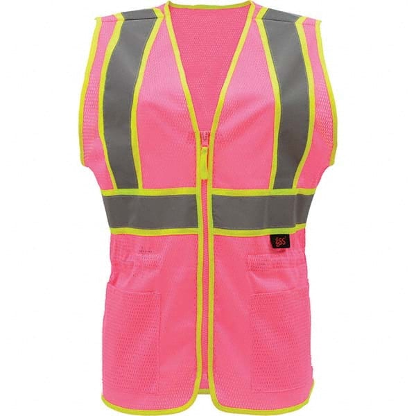 GSS Safety - Size 2X/3XL Pink Mesh General Purpose High Visibility Vest - All Tool & Supply