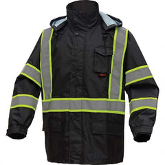 GSS Safety - Size S/M Black Waterproof Rain Jacket - Exact Industrial Supply