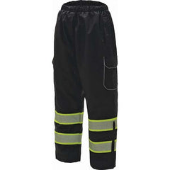 GSS Safety - Size 4X/5XL Black Waterproof & Cold Weather Pants - Exact Industrial Supply