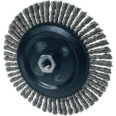 Osborn - 7" OD, 5/8-11 Arbor Hole, Stringer Bead Stainless Steel Wheel Brush - All Tool & Supply