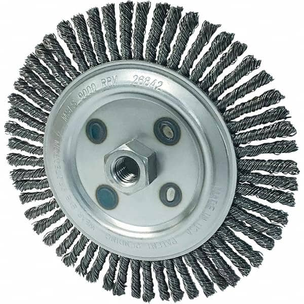 Osborn - 7" OD, 5/8-11 Arbor Hole, Stringer Bead Carbon Wheel Brush - All Tool & Supply