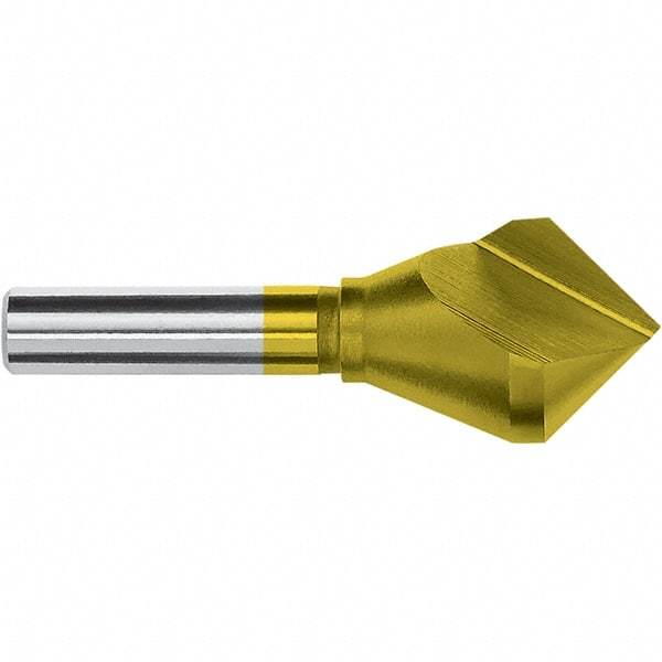 Magafor - 25mm Head Diam, 15/32" Shank Diam, 82° Cobalt Countersink - 3-3/8" OAL, Single End, Straight Shank, Right Hand Cut - All Tool & Supply