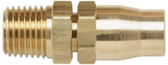 Coilhose Pneumatics - 3/8 NPT, Brass Reusable Hose Male Rigid - 3/8" Hose ID x 9/16" Hose OD - All Tool & Supply