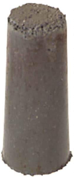 Cratex - 3/8" Max Diam x 7/8" Long, Taper, Rubberized Point - Fine Grade, Silicon Carbide, 1/8" Arbor Hole, Unmounted - All Tool & Supply