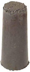 Cratex - 3/8" Max Diam x 7/8" Long, Taper, Rubberized Point - Fine Grade, Silicon Carbide, 1/8" Arbor Hole, Unmounted - All Tool & Supply