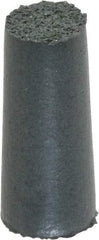 Cratex - 3/8" Max Diam x 7/8" Long, Taper, Rubberized Point - Coarse Grade, Silicon Carbide, 1/8" Arbor Hole, Unmounted - All Tool & Supply