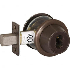 Best - Deadbolts Type: Heavy-Duty Single Cylinder Door Thickness Range: 1-3/4-2 - All Tool & Supply