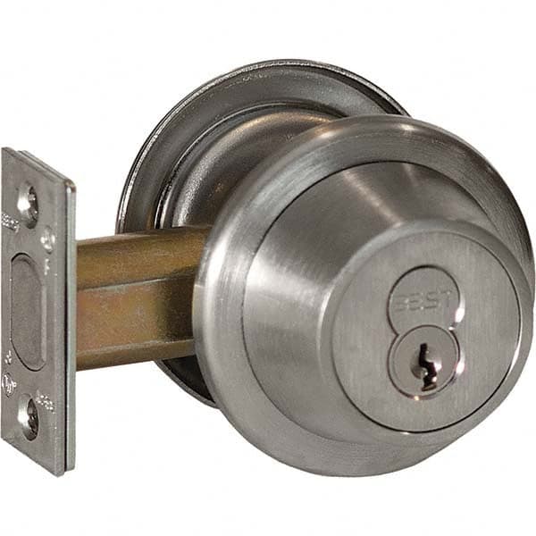 Deadbolts; Type: Double Cylinder; Door Thickness Range: 1-3/4-2; Lock Type: Double Cylinder; Finish/Coating: Satin Chrome-Plated; Satin Chrome; Hand Orientation: Non-Handed; Lock Override: Key; Cylinder: 6 or 7 Pin; Additional Information: Core Not Includ