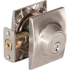 Stanley - Deadbolts Type: Single Cylinder Door Thickness Range: 1-3/8 - 1-3/4 - All Tool & Supply