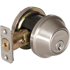 Stanley - Deadbolts Type: Single Cylinder Door Thickness Range: 1-3/8 - 1-3/4 - All Tool & Supply