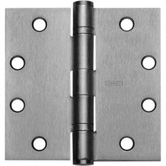 Stanley - 4" Long x 4" Wide Grade 1 Bronze Full Mortise Ball Bearing Commercial Hinge - All Tool & Supply