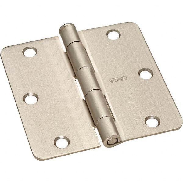 Stanley - 3-1/2" Long x 3-1/2" Wide Grade 2 Steel Full Mortise Commercial Hinge - All Tool & Supply