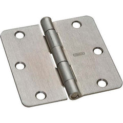 Stanley - 3-1/2" Long x 3-1/2" Wide Grade 2 Steel Full Mortise Commercial Hinge - All Tool & Supply