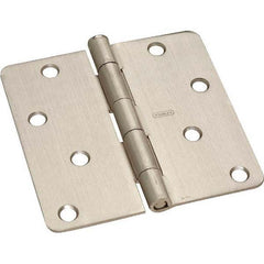 Stanley - 4" Long x 4" Wide Grade 2 Steel Full Mortise Commercial Hinge - All Tool & Supply