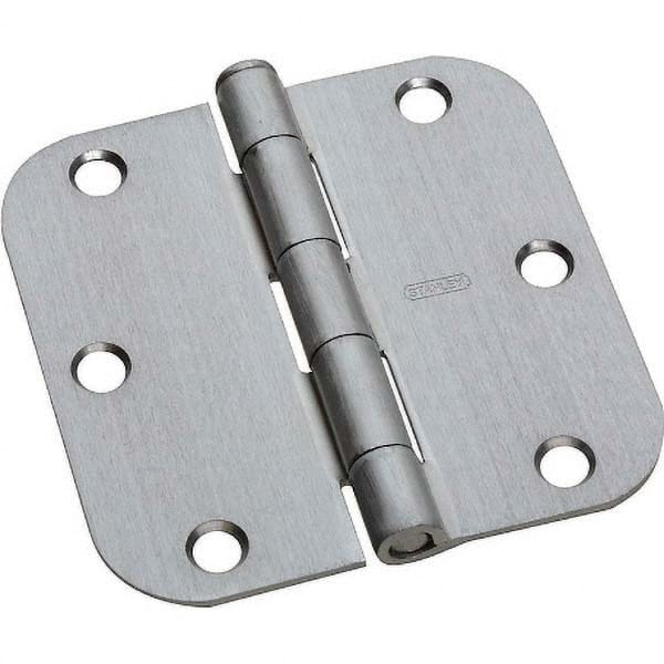 Stanley - 3-1/2" Long x 3-1/2" Wide Grade 2 Steel Full Mortise Commercial Hinge - All Tool & Supply