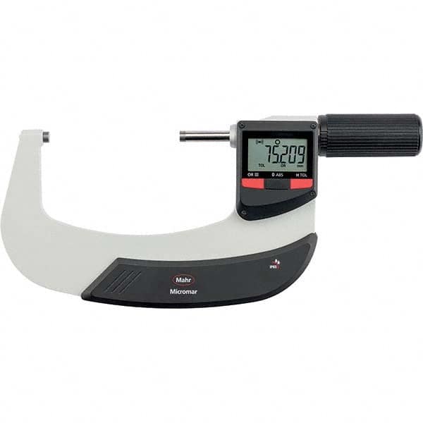 Mahr - Electronic Outside Micrometers Type: Standard Minimum Measurement (Decimal Inch): 3.0000 - All Tool & Supply