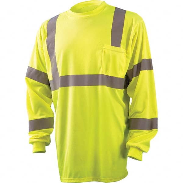 OccuNomix - Size S Hi-Vis Yellow High Visibility Long Sleeve T-Shirt - All Tool & Supply