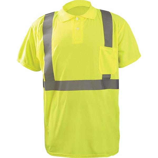 OccuNomix - Size 4XL Hi-Vis Yellow High Visibility Short Sleeve Polo Shirt - All Tool & Supply