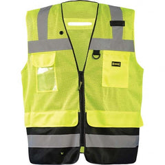 OccuNomix - Size XL Hi-Vis Yellow Mesh Surveyor's High Visibility Vest - All Tool & Supply