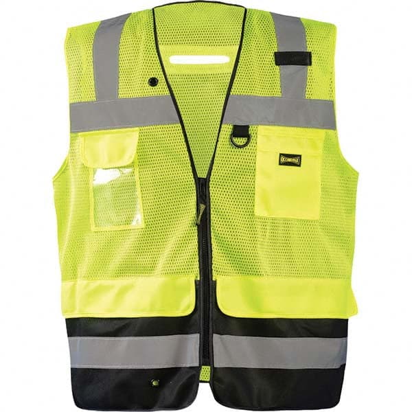 OccuNomix - Size 4XL Hi-Vis Yellow Mesh Surveyor's High Visibility Vest - All Tool & Supply