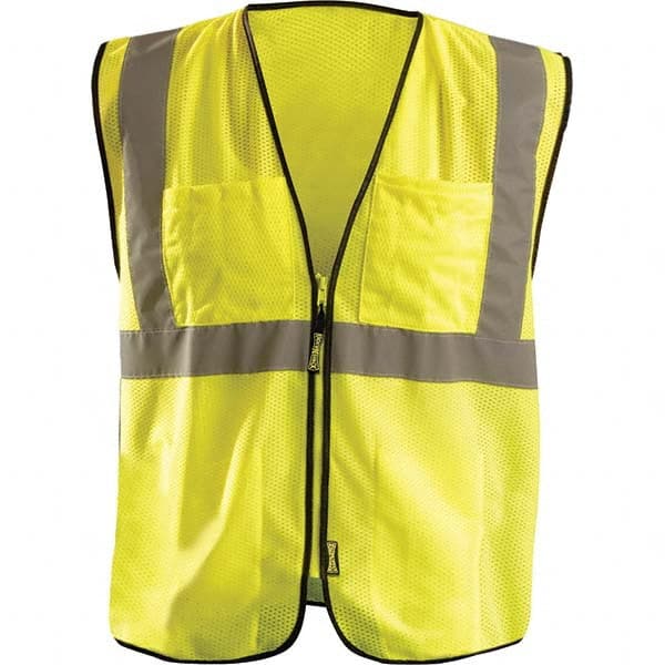 OccuNomix - Size 4X/5X L Hi-Vis Yellow Mesh Surveyor's High Visibility Vest - All Tool & Supply