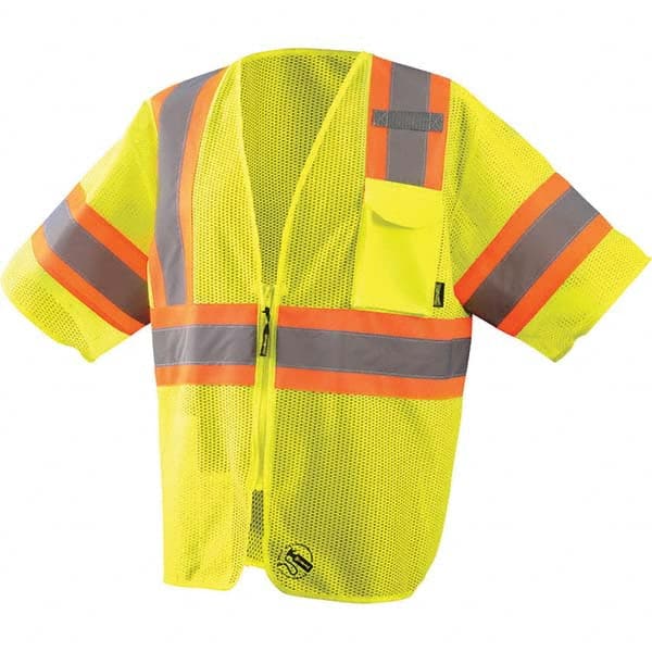 OccuNomix - Size 4XL Hi-Vis Yellow Mesh General Purpose High Visibility Vest - All Tool & Supply