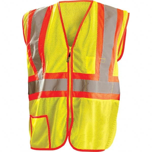 OccuNomix - Size M Hi-Vis Yellow Mesh General Purpose High Visibility Vest - All Tool & Supply