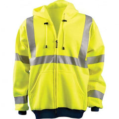 OccuNomix - Size S Hi-Viz Yellow High Visibility Sweatshirt - All Tool & Supply