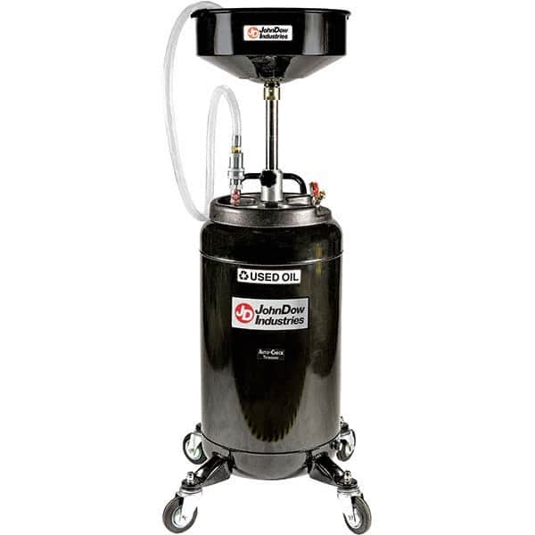 JohnDow - Oil Drain Containers Type: Pressurized Evacuation Drain w/Casters Container Size: 25 Gal - All Tool & Supply