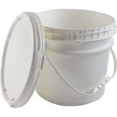 Dynalon Labware - 1 6-Piece 3.5 Gal 10.87" High, High-Density Polyethylene Round White Single Pail - All Tool & Supply