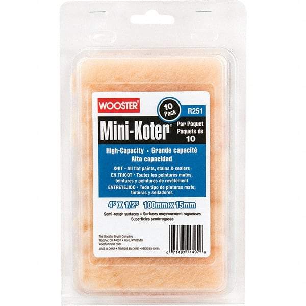 Wooster Brush - Paint Roller Covers   Type: Mini Roller    Nap Size (Inch): 1/2 - All Tool & Supply