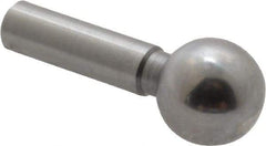 Jergens - 1/4" Ball Diam, 1/8" Shank Diam, Steel Standard Tooling Ball - 9/16" Ball Center to Shank Bottom - All Tool & Supply