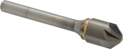 SGS - 1/2" Head Diam, 1/4" Shank Diam, 6 Flute 90° Solid Carbide Countersink - All Tool & Supply