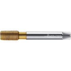 Walter-Prototyp - M10x1.00 DIN 2174 6HX 9.600 Thread Limit Semi-Bottoming Thread Forming Tap - Powdered Metal High Speed Steel, TiN Finish, 90mm OAL, 12mm Thread Length, Right Hand Thread, Series TC420 - All Tool & Supply