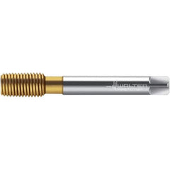 Walter-Prototyp - M14x2.00 DIN 2174 6GX 13.140 Thread Limit Semi-Bottoming Thread Forming Tap - Powdered Metal High Speed Steel, TiN Finish, 110mm OAL, 20mm Thread Length, Right Hand Thread, Series TC420 - All Tool & Supply