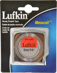 Lufkin - 10' x 1/2" Yellow Blade Tape Measure - 1/8" & 1mm Graduation, A11 Graduation Style, Silver Case - All Tool & Supply