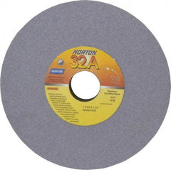 Norton - 7" Diam x 1-1/4" Hole x 3/4" Thick, K Hardness, 80 Grit Surface Grinding Wheel - Aluminum Oxide, Medium Grade, 3,600 Max RPM, Vitrified Bond - All Tool & Supply