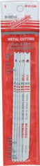 Milwaukee Tool - 5" Long, 24 Teeth per Inch, Bi-Metal Jig Saw Blade - Toothed Edge, 0.2813" Wide x 0.055" Thick, U-Shank - All Tool & Supply