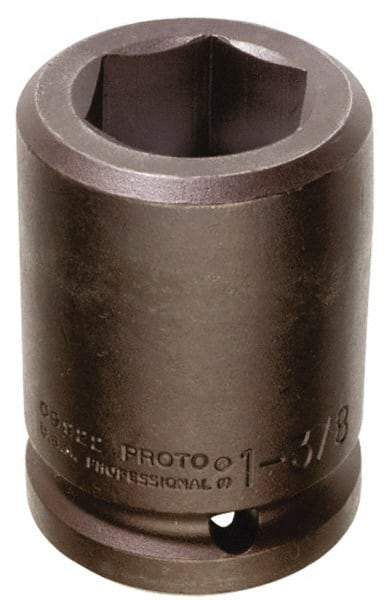 Proto - #5 Spline Drive, 1-1/8" Socket, Impact Socket - 6 Points, 3-1/4" OAL - All Tool & Supply