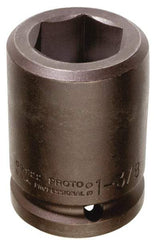 Proto - #5 Spline Drive, 2-5/8" Socket, Impact Socket - 6 Points, 4-1/2" OAL - All Tool & Supply