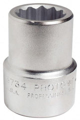 Proto - 1-1/16", 1" Drive, Standard Hand Socket - 12 Points, 2-7/16" OAL - All Tool & Supply