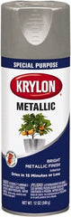 Krylon - Aluminum (Color), Metallic, Aerosol Spray Paint - Exact Industrial Supply