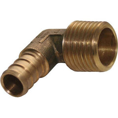 Jones Stephens - Brass & Chrome Pipe Fittings Type: Male Elbow Fitting Size: 1/2 x 1/2 - All Tool & Supply