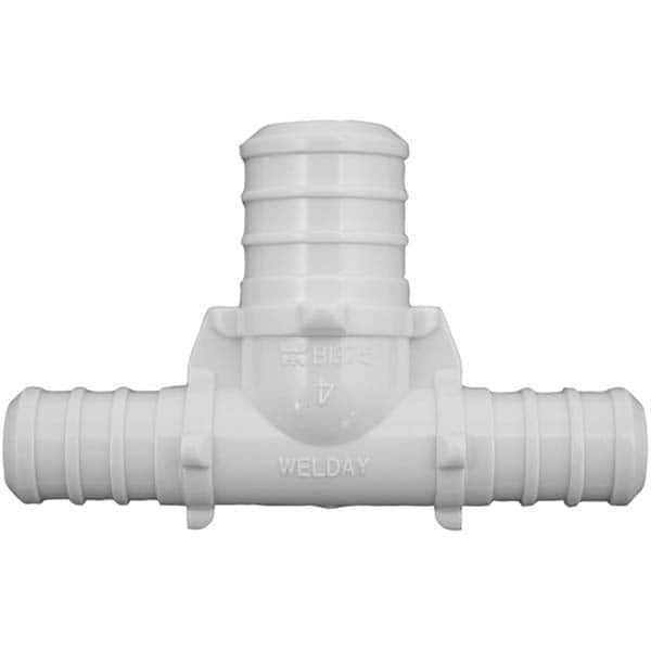 Jones Stephens - Plastic Pipe Fittings Type: Reducing Tee Fitting Size: 1/2 x 1/2 x 3/4 (Inch) - All Tool & Supply