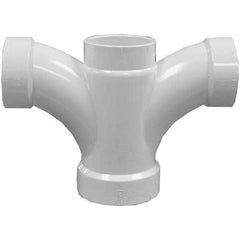 Jones Stephens - Drain, Waste & Vent Pipe Fittings Type: Double Fixture Tee Fitting Size: 2 x 1-1/2 x 1-1/2 x 1-1/2 (Inch) - All Tool & Supply