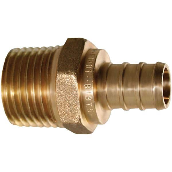 Jones Stephens - Brass & Chrome Pipe Fittings Type: Male Adapter Fitting Size: 1 x 3/4 - All Tool & Supply