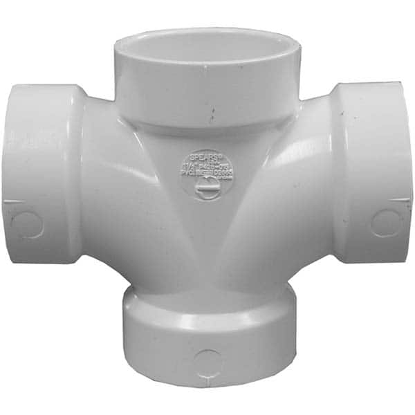 Jones Stephens - Drain, Waste & Vent Pipe Fittings Type: Double Sanitary Tee Fitting Size: 1-1/2 (Inch) - All Tool & Supply